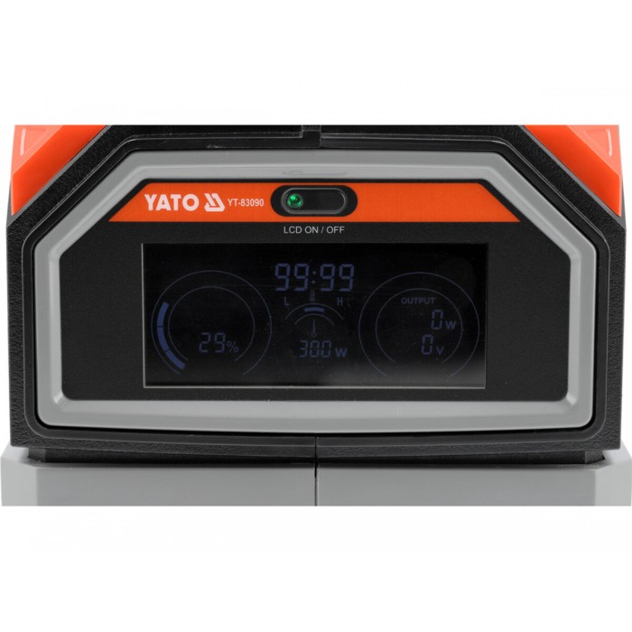Портативна станція YATO 315 ВтГод, вихід- 300/600 Вт, порти: 230V AC, різні USB