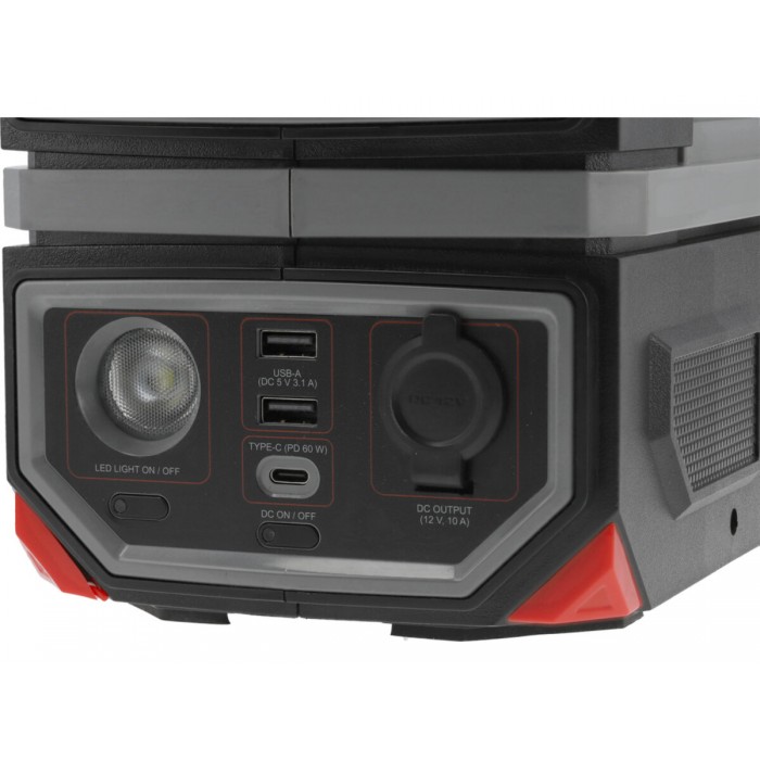 Портативна станція YATO 315 ВтГод, вихід- 300/600 Вт, порти: 230V AC, різні USB