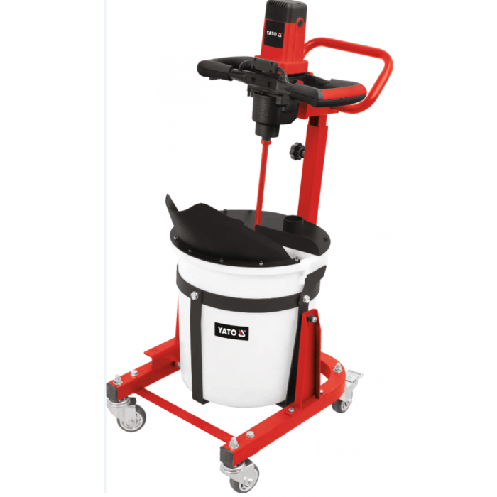 Змішувальна станція будів. розчинів на колесах YATO від ел-мережі 230 В, 1600 Вт, бак V= 50 л [1]