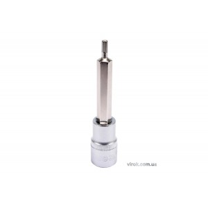 Головка торцева YATO квадрат 1/2 "SPLINE" подовжена M5, L= 100 мм [20/120]