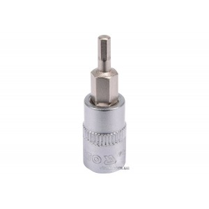 Головка торцева YATO квадрат 1/4". HEX M3, L= 37 мм [150/600]