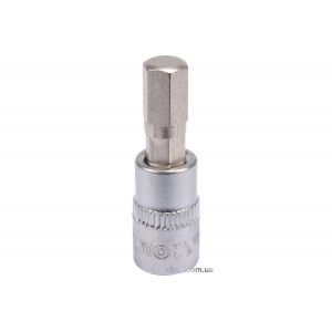 Головка торцева YATO квадрат 1/4 HEX M7, L= 37 мм [150/600]