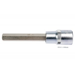 Головка торцева YATO квадрат 1/2 HEX M10, L= 100 мм. подовжена [20/120]