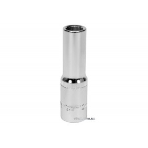 Головка торцева 12-гранна YATO : подовжена, квадрат 1/2", М= 12 мм, L= 77 мм [12/60/120]