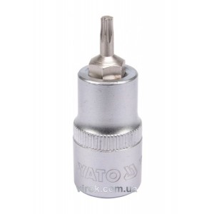 Головка торцева YATO квадрат 1/2 "TORX" Т20, L= 55 мм [40/240]