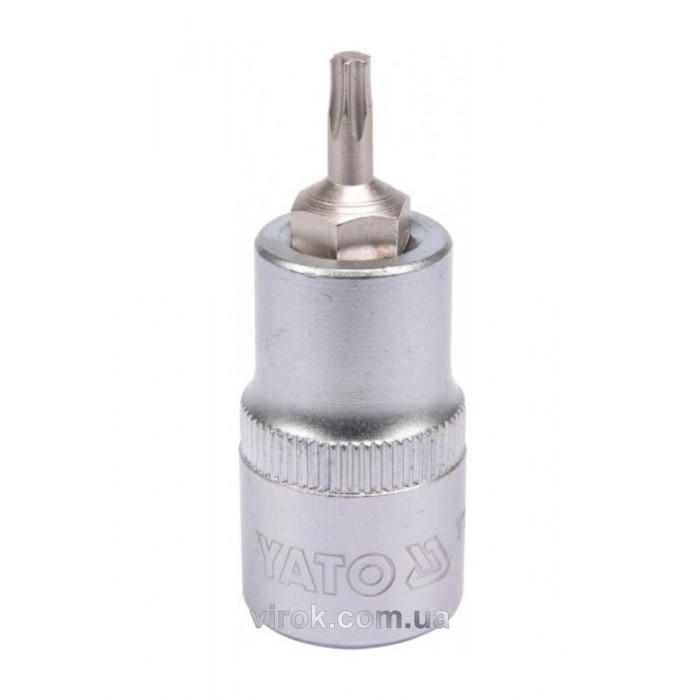 Головка торцева YATO квадрат 1/2 "TORX" Т20, L= 55 мм [40/240]