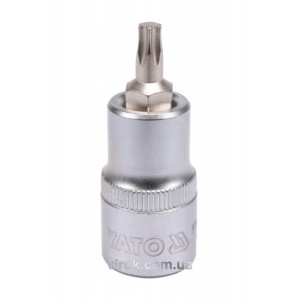 Головка торцева YATO квадрат 1/2 "TORX" Т30, L= 55 мм [40/240]