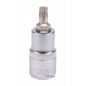 Головка торцева YATO квадрат 1/2 "TORX" Т40, L= 55 мм [40/240]