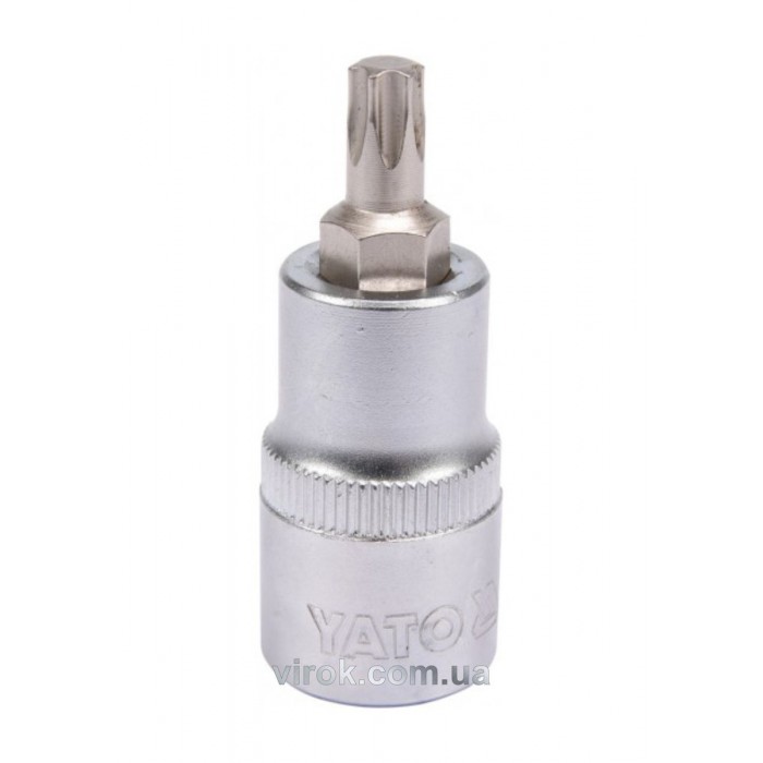 Головка торцева YATO квадрат 1/2 "TORX" Т40, L= 55 мм [40/240]