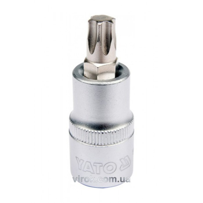Головка торцева YATO квадрат 1/2 "TORX" Т50, L= 55 мм [40/240]
