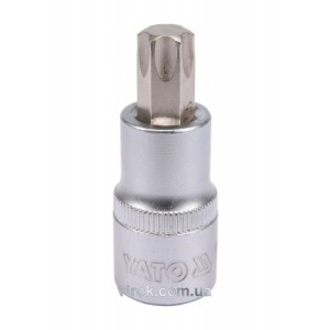 Головка торцева YATO квадрат 1/2 "TORX" Т55, L= 55 мм [40/240]