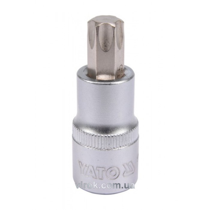 Головка торцева YATO квадрат 1/2 "TORX" Т55, L= 55 мм [40/240]