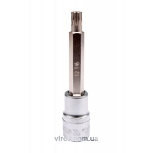 Головка торцева YATO квадрат 1/2 "TORX" подовжена Т45, L= 100 мм [20/120]