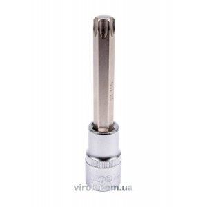 Головка торцева YATO квадрат 1/2 "TORX" подовжена Т55, L= 100 мм [20/120]