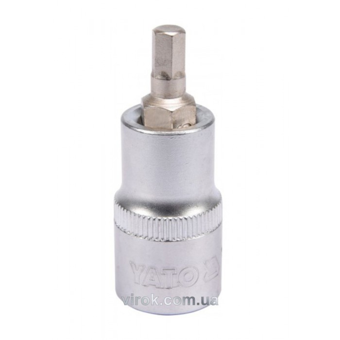 Головка торцева YATO квадрат 1/2 HEX M6, L= 55 мм [40/240]