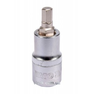 Головка торцева YATO квадрат 1/2 HEX M7, L= 55 мм [40/240]