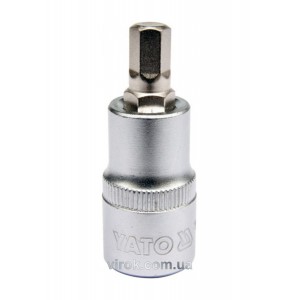 Головка торцева YATO квадрат 1/2 HEX M8, L= 55 мм [40/240]