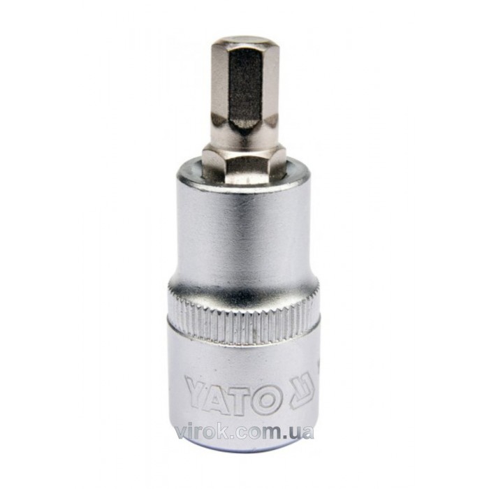 Головка торцева YATO квадрат 1/2 HEX M8, L= 55 мм [40/240]