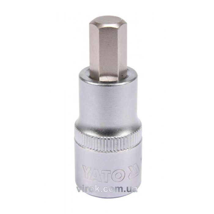 Головка торцева YATO квадрат 1/2 HEX M10, L= 55 мм [40/160]