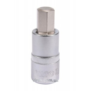Головка торцева YATO квадрат 1/2 HEX M12, L= 55 мм [40/160]