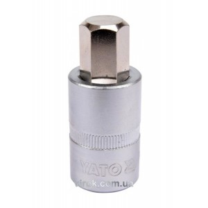 Головка торцева YATO квадрат 1/2 HEX M14, L= 55 мм [40/160]