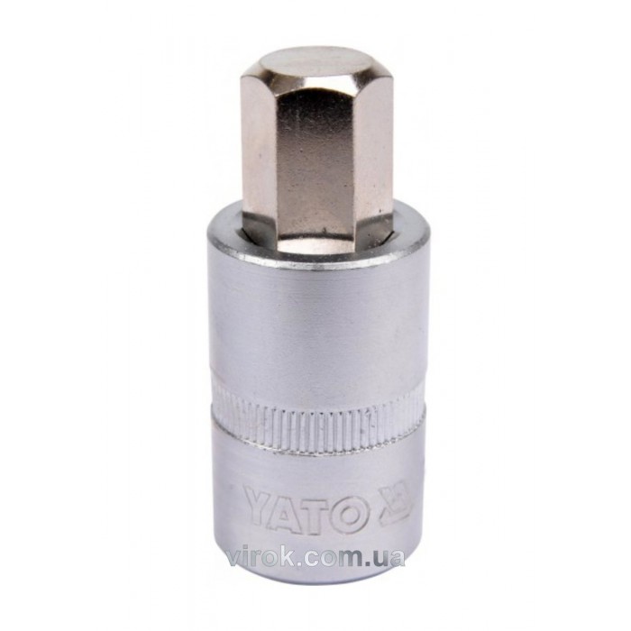 Головка торцева YATO квадрат 1/2 HEX M14, L= 55 мм [40/160]