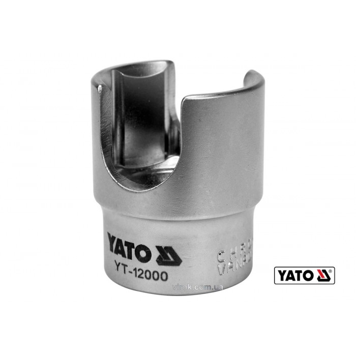 Головка торцева до паливного фільтра YATO : квадрат- 1/2", М27 мм,  Cr-V [20/40]