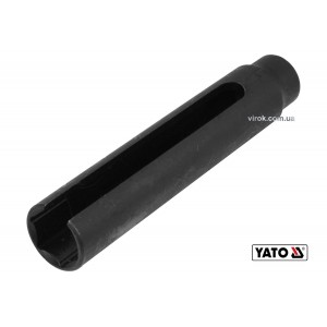 Головка торцева відкрита для лямбда-зонд, датчиків YATO: квадрат- 1/2", М22 мм, L=15мм, Cr-V [10/60]