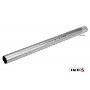 Головка торцева 12-гранна до свічок двигунів YATO : квадрат 3/8", M14 L= 250 мм, Cr-V [12/48]