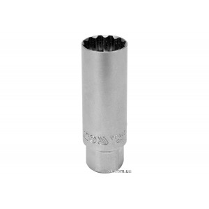 Головка торцева 12-гранна до свічок двигунів YATO : квадрат 3/8", М16 Cr-V [25/100]