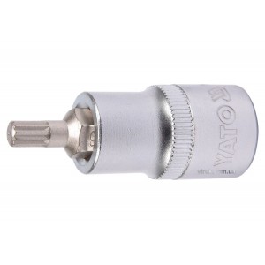 Головка торцева YATO квадрат 1/2 "SPLINE" M6, L= 55 мм [40/240]