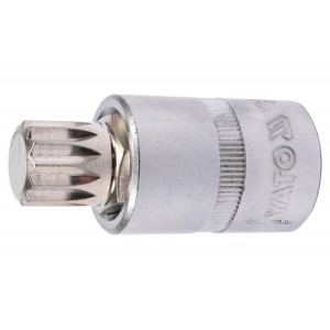 Головка торцева YATO квадрат 1/2 "SPLINE" M16, L= 55 мм [40/160]