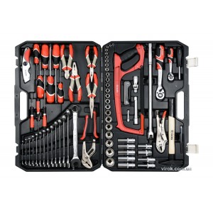 Набір головок торцевих YATO : квадрат 1/2", 1/4" з інструментами. 79 шт. [2]