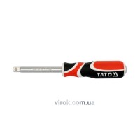 Викрутка - тримач YATO до торцевих головок : квадрат 1/4", L=150 мм [12/48]