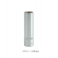 Головка торцева 6-гранна YATO : подовжена, квадрат 1/2", М= 15 мм, L= 76 мм [12/60/120]