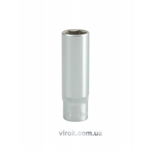 Головка торцева 6-гранна YATO : подовжена, квадрат 1/2", М= 17 мм, L= 76 мм [12/60/120]