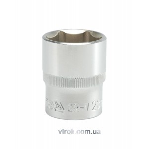 Головка торцева 6-гранна YATO : квадрат 1/2", М= 23 мм, L= 38 мм [12/60/120]