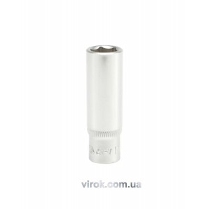 Головка торцева 6-гранна YATO : подовжена, квадрат 1/4", М= 11 мм, L= 50 мм [24/120/240]