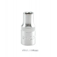 Головка торцева 6-гранна YATO : квадрат 1/4", М= 5,5 мм, L= 25 мм [24/240/400]