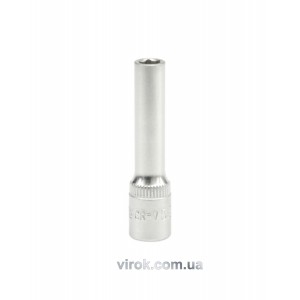 Головка торцева 6-гранна YATO : подовжена, квадрат 1/4", М= 5.5 мм, L= 50 мм [24/240/480]