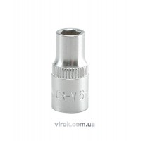 Головка торцева 6-гранна YATO : квадрат 1/4", М= 6 мм, L= 25 мм [24/240/400]