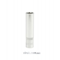 Головка торцева 6-гранна YATO : подовжена, квадрат 1/4", М= 8 мм, L= 50 мм [24/240/480]