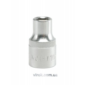 Головка торцева 6-гранна YATO : квадрат 1/2", М= 10 мм, L= 38 мм [12/120/240]