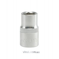 Головка торцева 6-гранна YATO : квадрат 1/2", М= 13 мм, L= 38 мм [12/120/240]