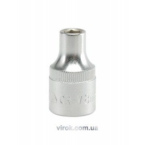 Головка торцева 6-гранна YATO : квадрат 1/2", М= 8 мм, L= 38 мм [12/120/240]