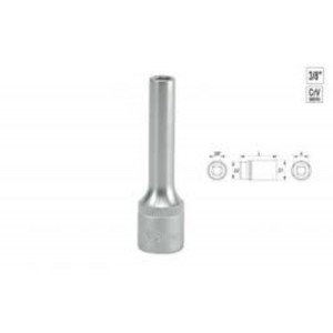 Головка торцева 6-гранна YATO : подовжена, квадрат 3/8", М= 11 мм, L= 63 мм [24/48/96]