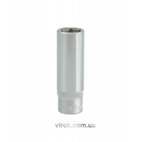 Головка торцева 6-гранна YATO : подовжена, квадрат 3/8", М= 15 мм, L= 63 мм [12/60/120]