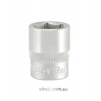 Головка торцева 6-гранна YATO : квадрат 3/8", М= 17 мм, L= 30 мм [12/120/240]