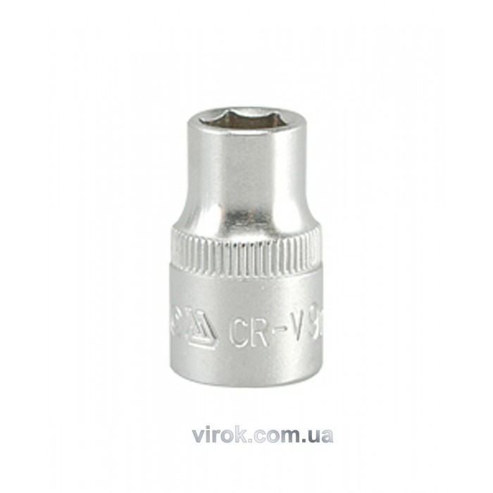 Головка торцева 6-гранна YATO : квадрат 3/8", М= 9 мм, L= 28 мм [24/240/480]