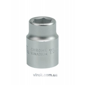 Головка торцева 6-гранна YATO : квадрат 3/4", М= 19 мм, L= 50 мм [12/96]